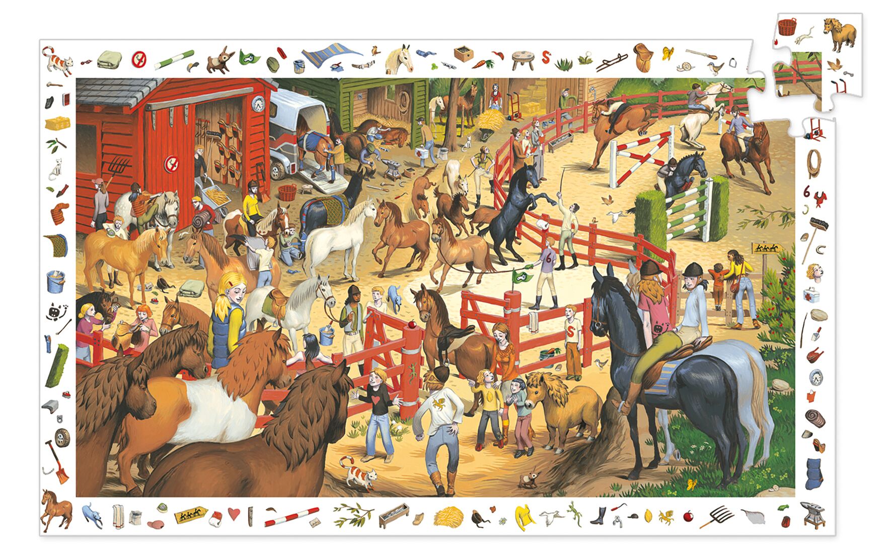 Djeco observatie puzzel paarden DJ07454