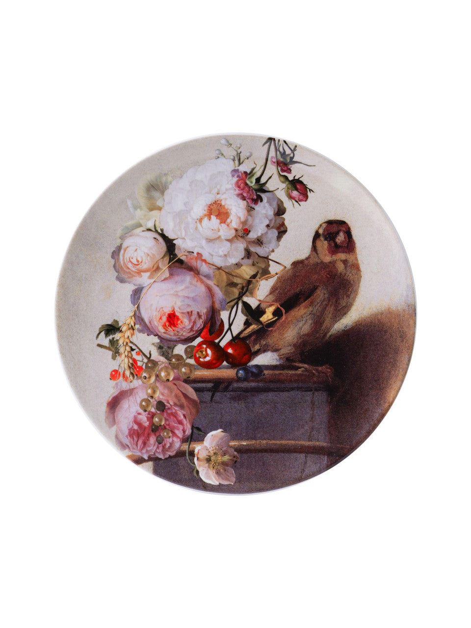 Heinen Delfts Blauw bord Het puttertje pastel 26cm