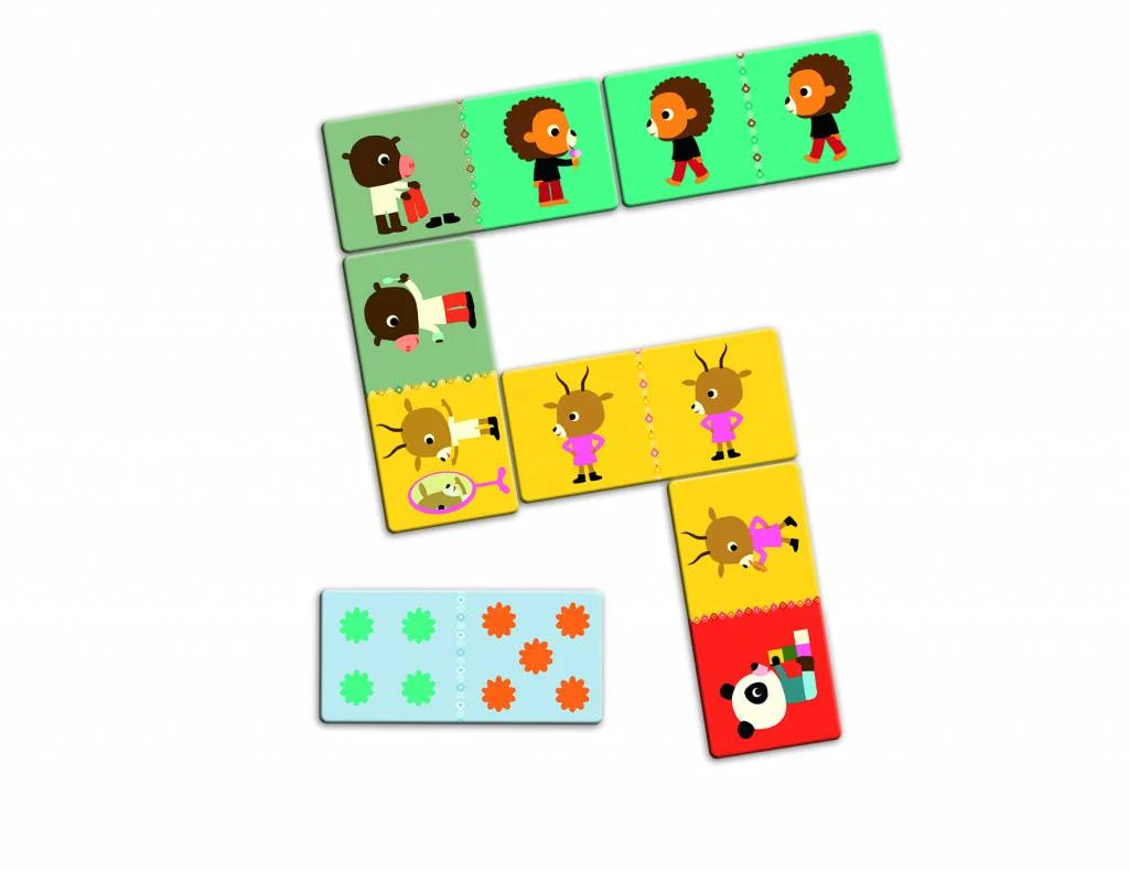 Djeco reuzen domino Vrienden DJ08118