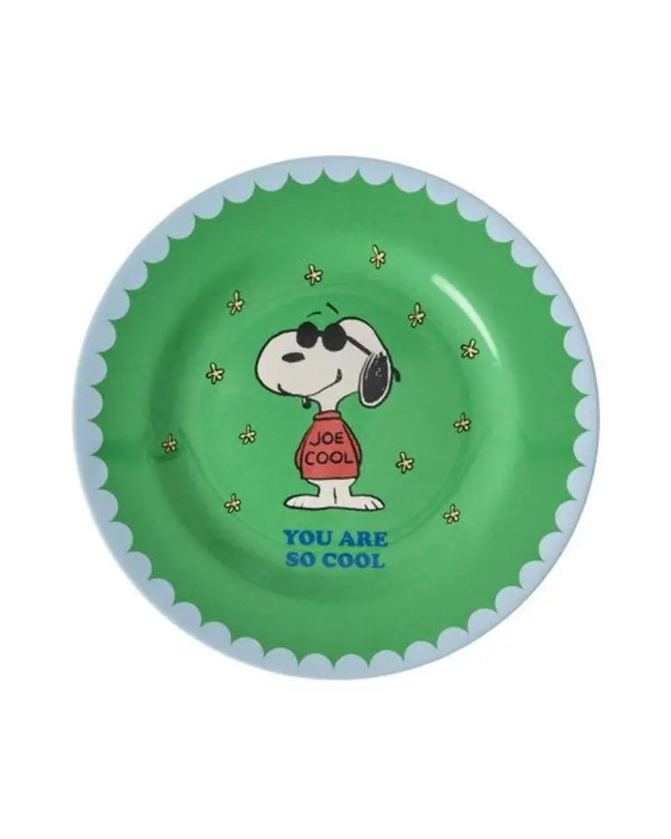Snoopy melamine side plate Rice