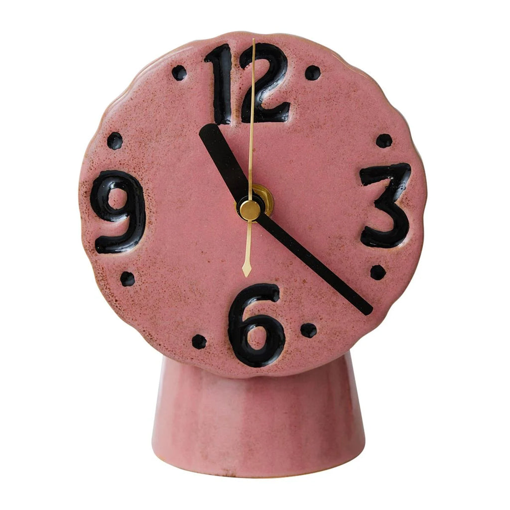 Retro ceramic clock pink HK Living