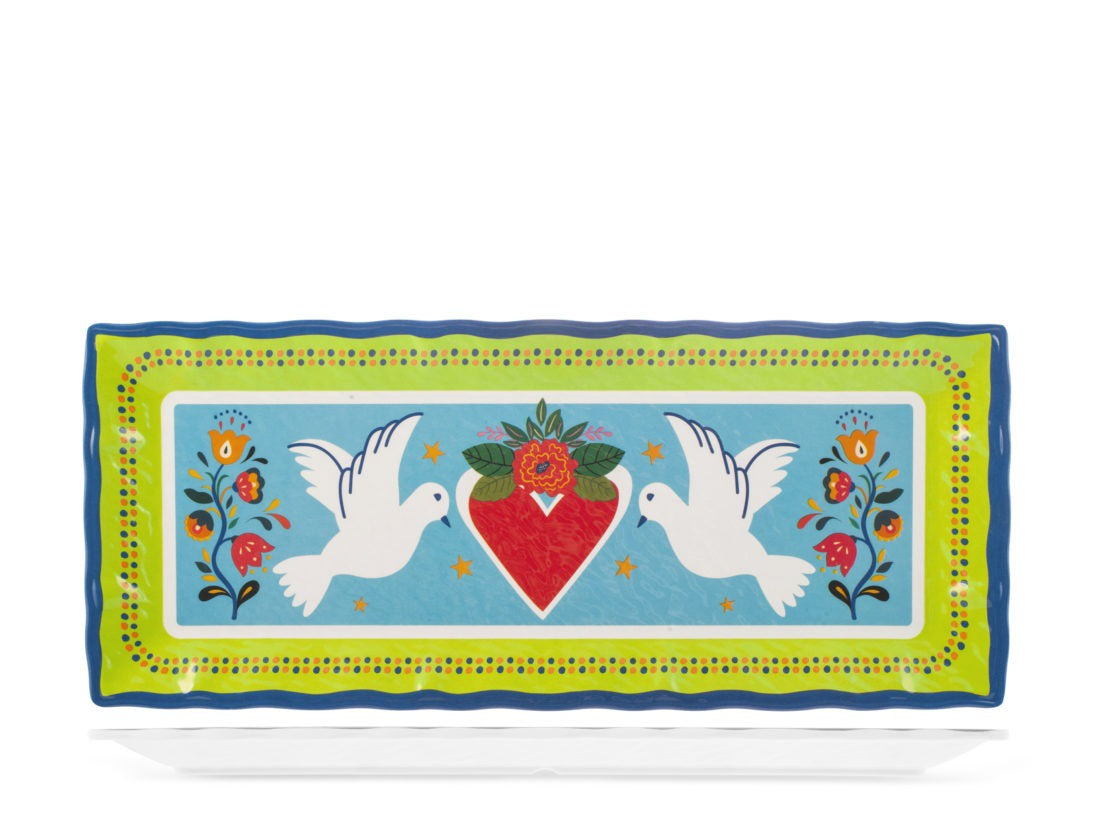 Melamine Bella Riva serveerschaal 49x20 CM Duiven