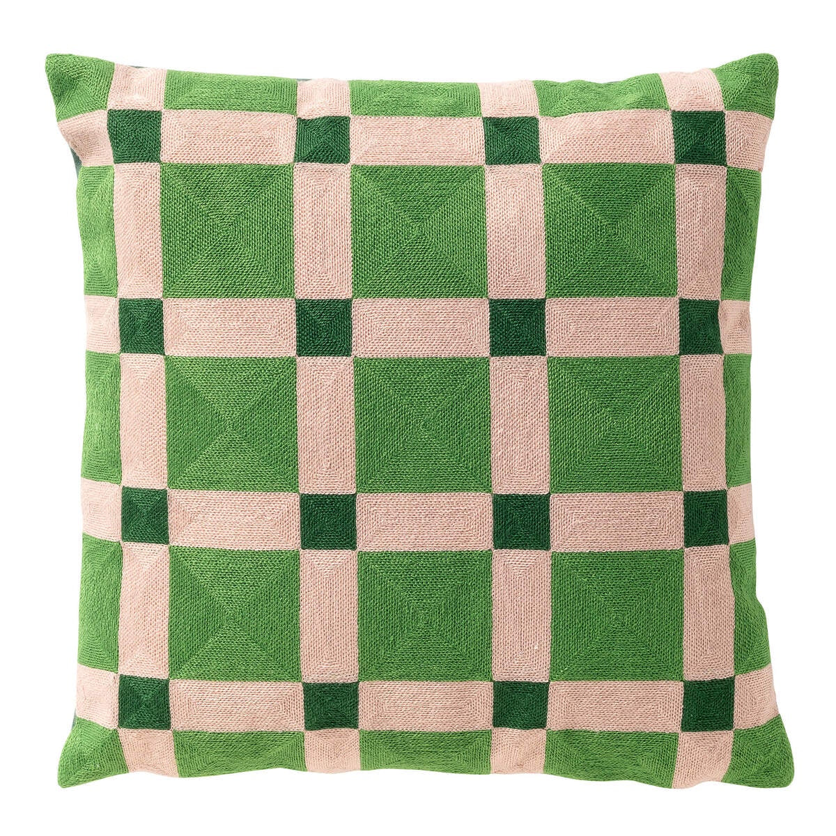Blocks sierkussen 45x45 cm Courtyard groen