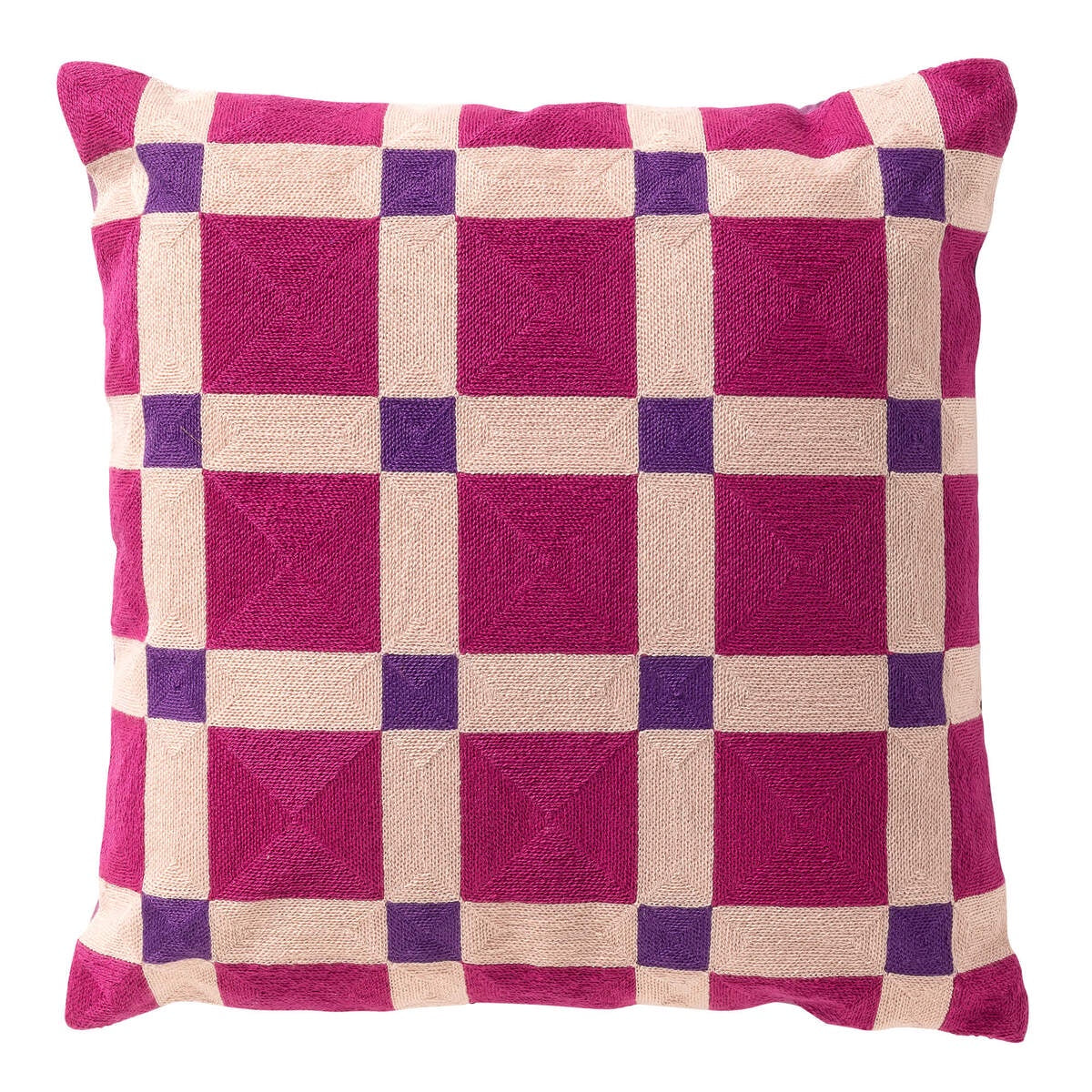 Blocks sierkussen 45x45 cm Deep Lavender