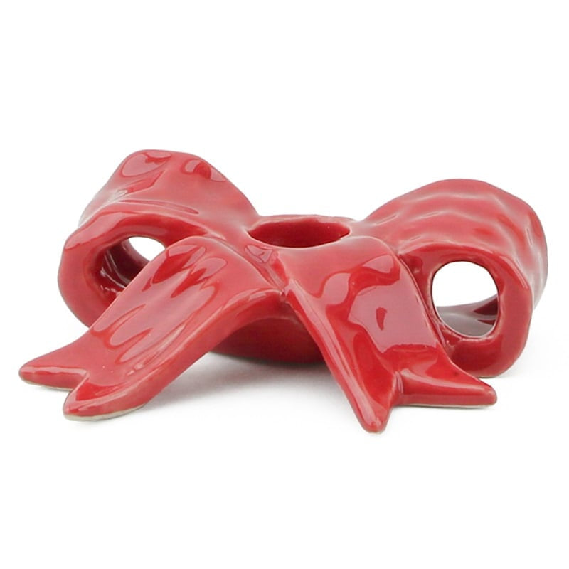 Kaarsenstandaard bow rood wb