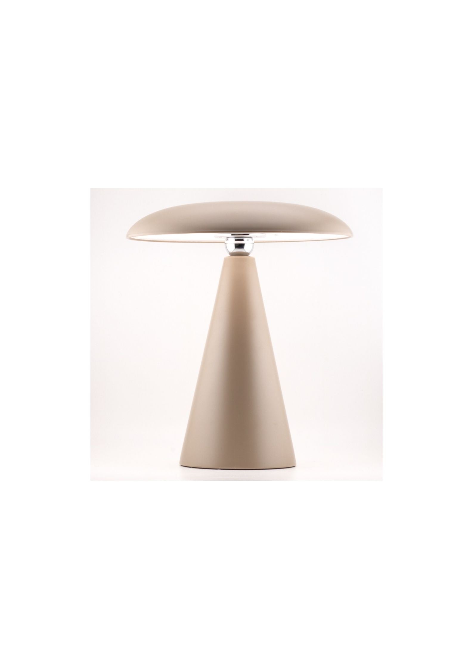 Bureaulamp Mush LED op accu mat taupe HB