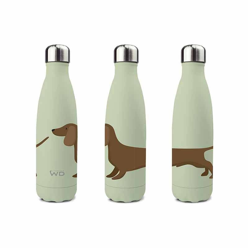 Stainless steel fles 500ml teckel