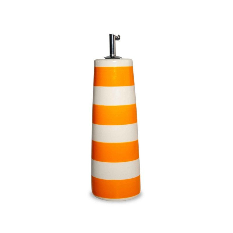 Stoneware oil/vinegar bottle Orange