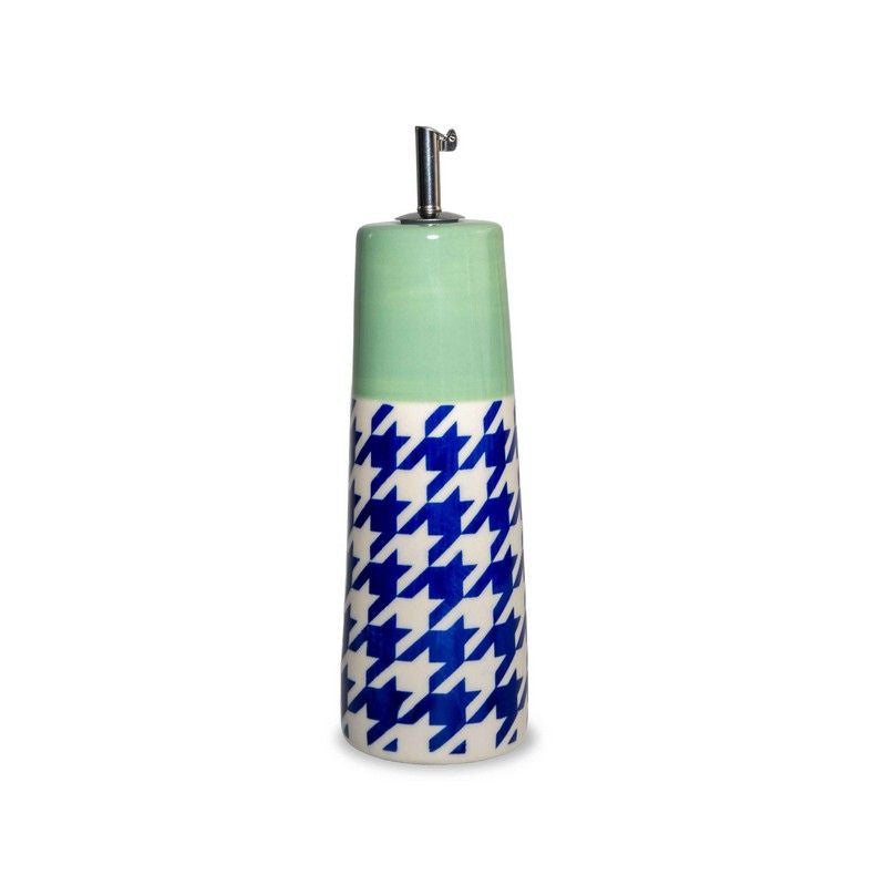 Stoneware oil/vinegar bottle Blue version