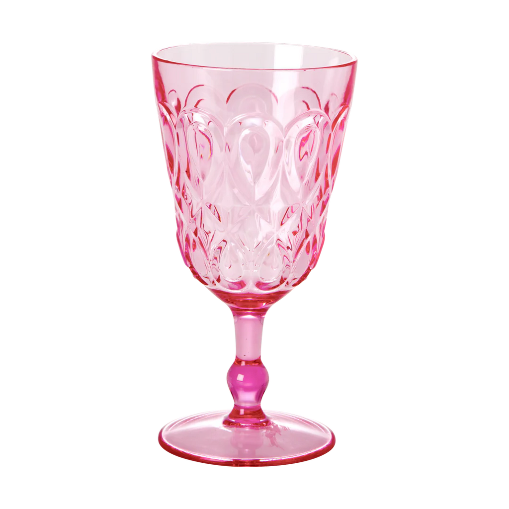 Wijnglas roze Rice