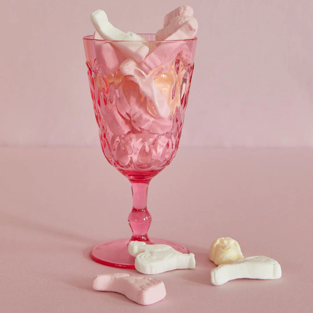 Wijnglas roze Rice